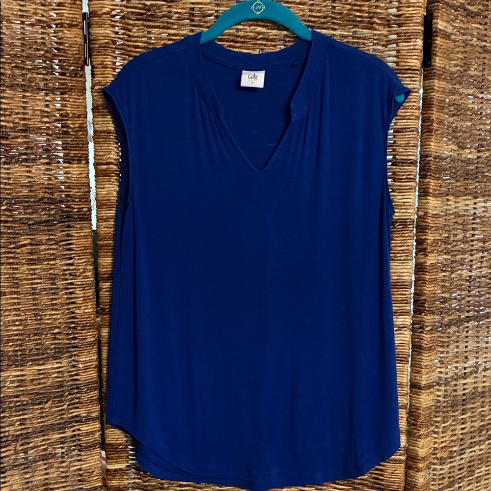 Cabi Royal Blue V-Neck Muscle Tee
